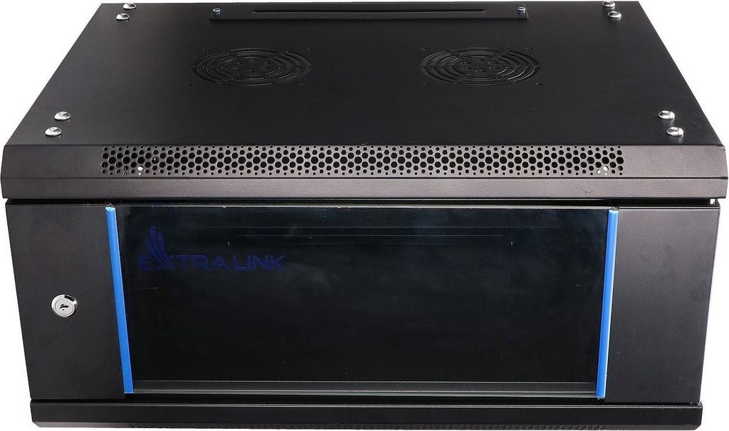 Extralink Racková skříň 4U 600x450 Černá montovaná na zdi, Obrázek produktu 