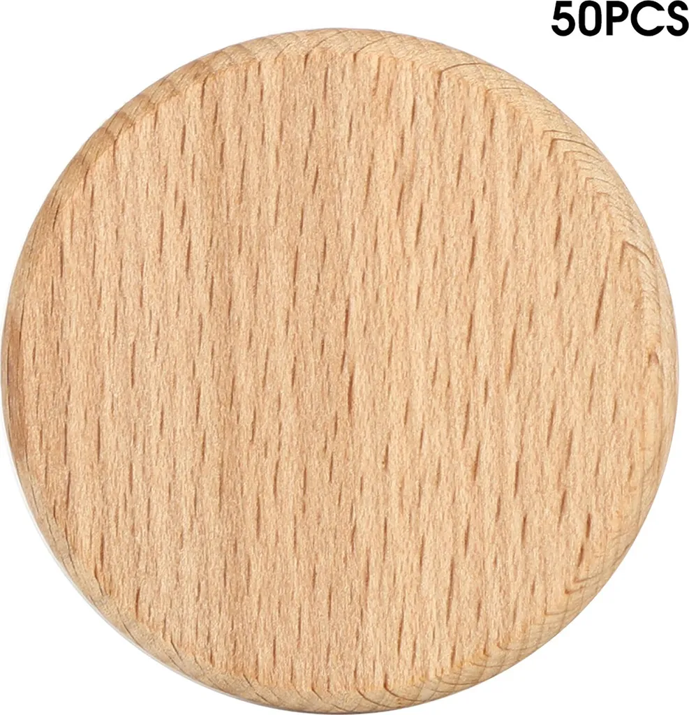 Rondelles en Bois de Hêtre Brut 60mm pour Support de Peinture et Gravure