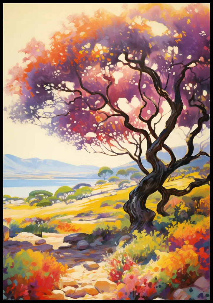 Décoration murale Grand Format Vallée au Crépuscule - Affiche 70x100cm