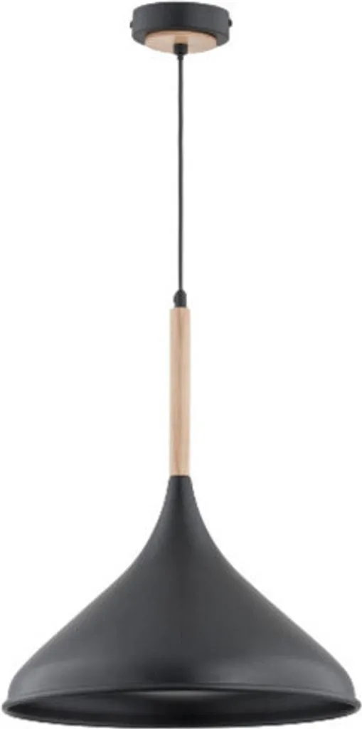 Lustre suspension noire style usine GASOLINA E27 15W pour salon
