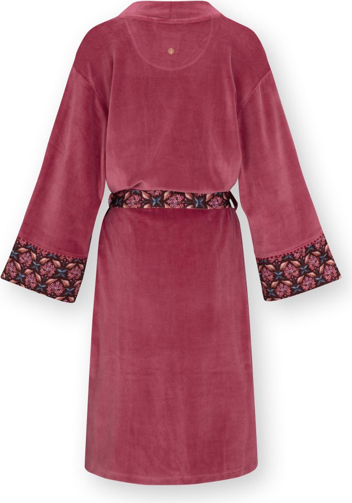 PIP STUDIO Damen Morgenmantel Naomi Kimono Velvet Solid Produktbild 2