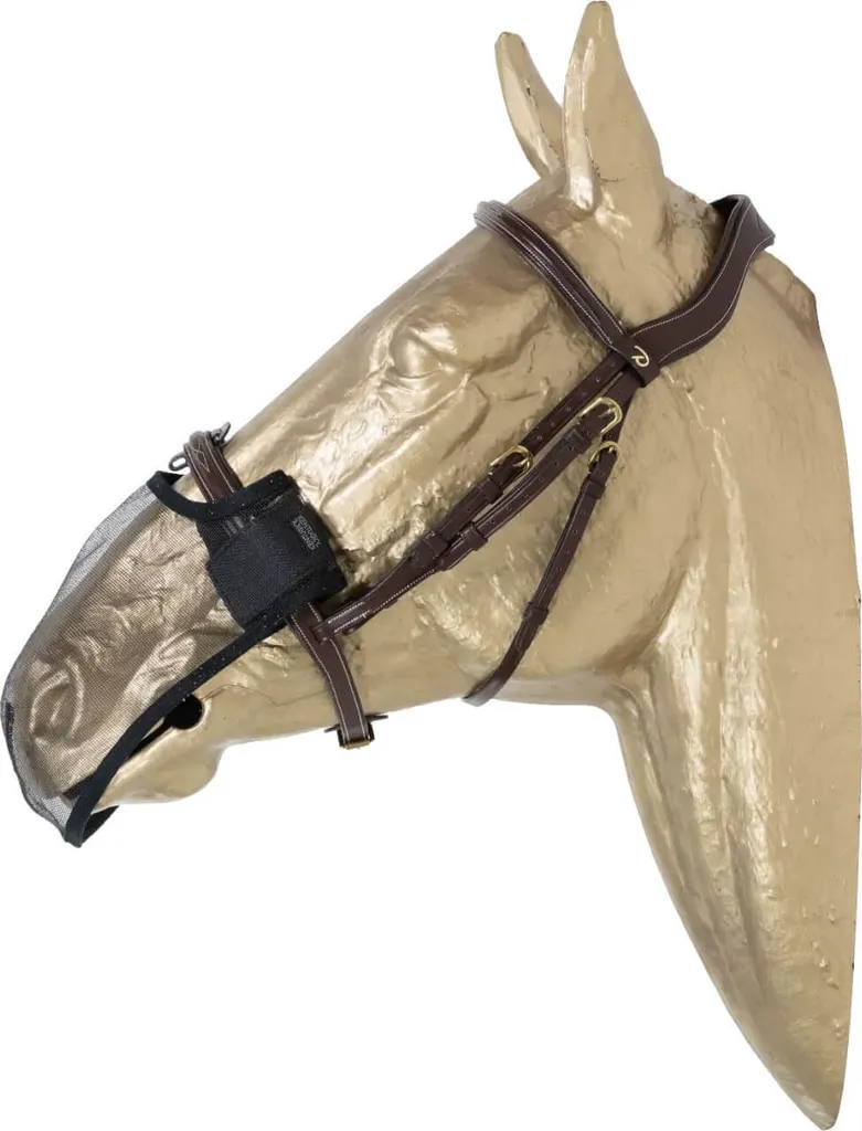 Rete Anti-Mosche Naso Kentucky Horsewear Nero Medio - Alta Qualità