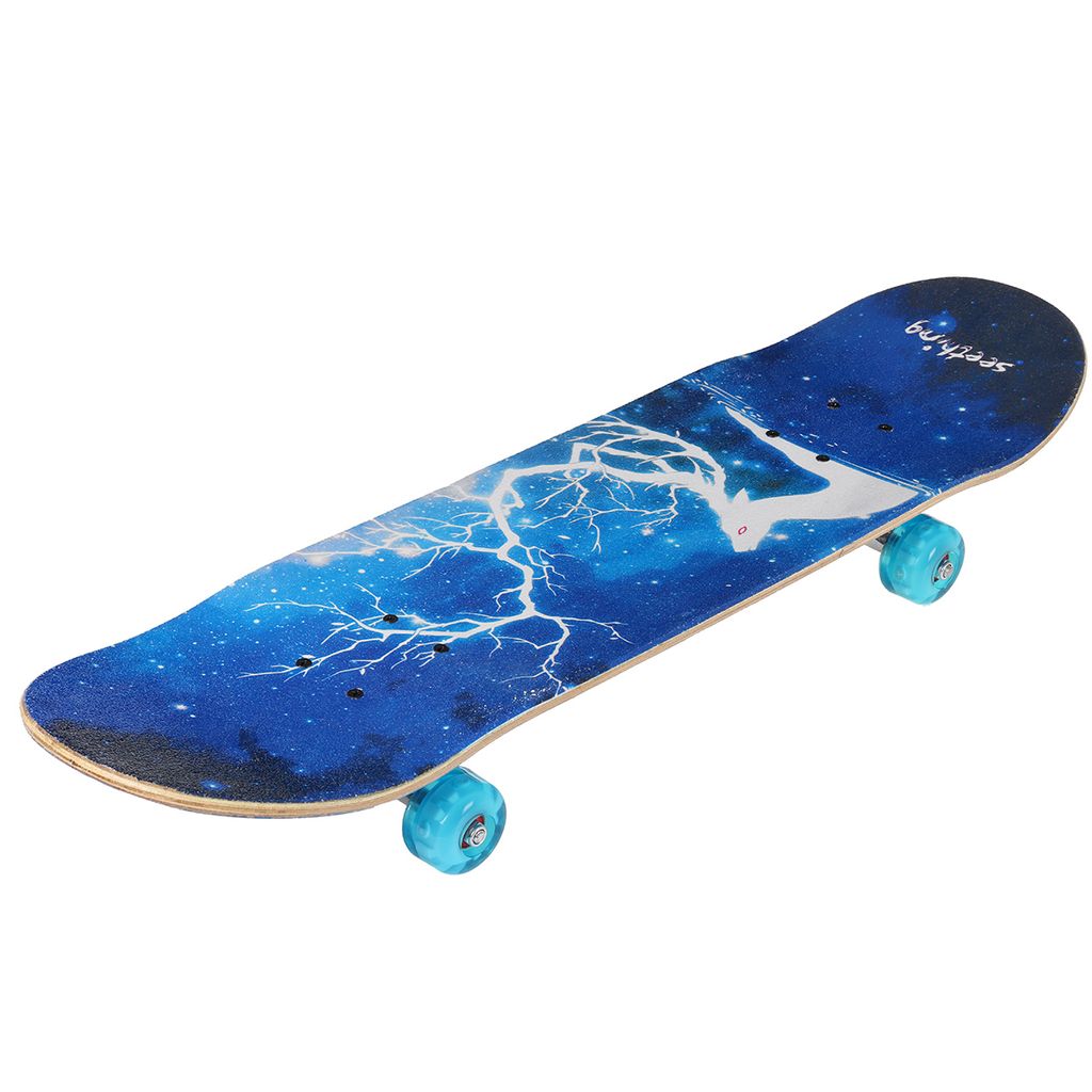 Skateboard 80 x 20 cm Komplettboard Ahornholz Miniboard  Holzboard Kinderboard 