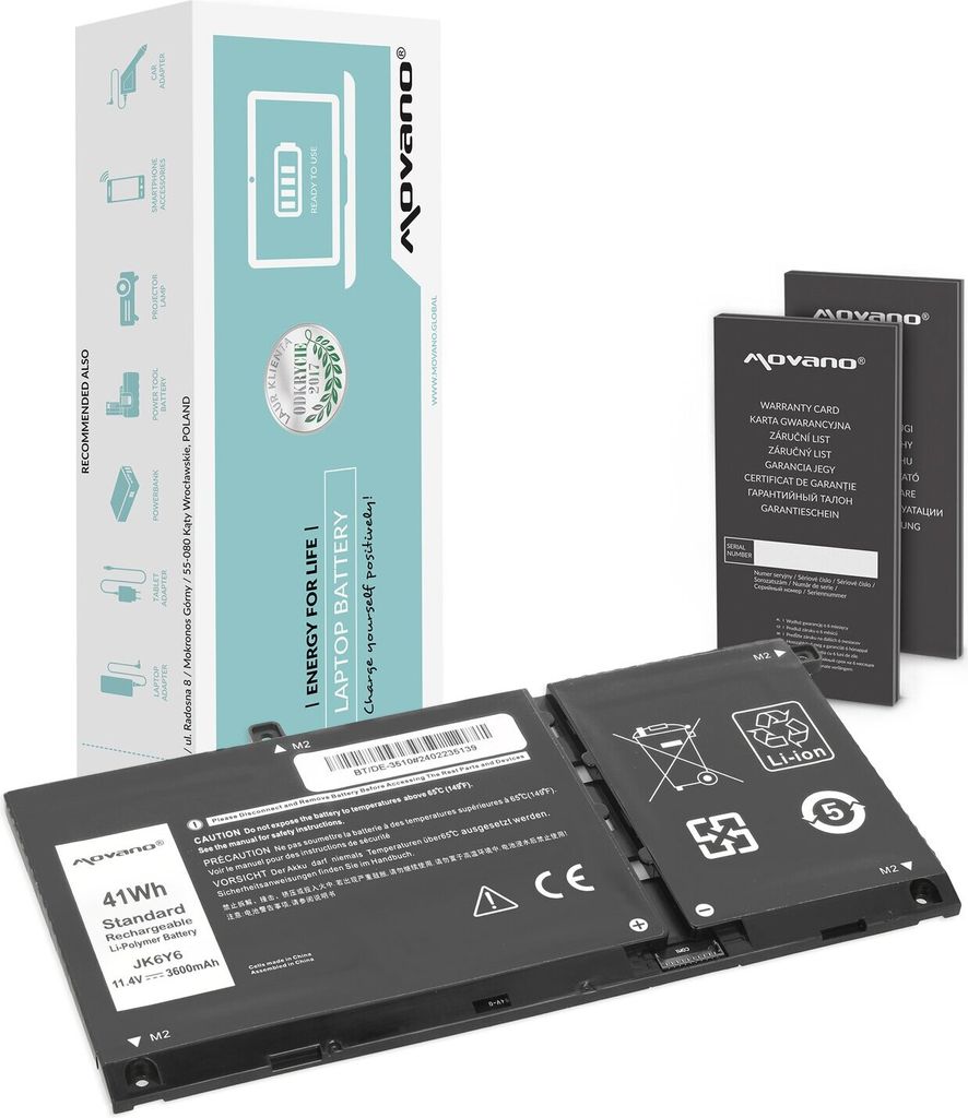 JK6Y6 Batéria pre Dell Latitude 3410 Inspiron 5402 Vostro Obrázok produktu 