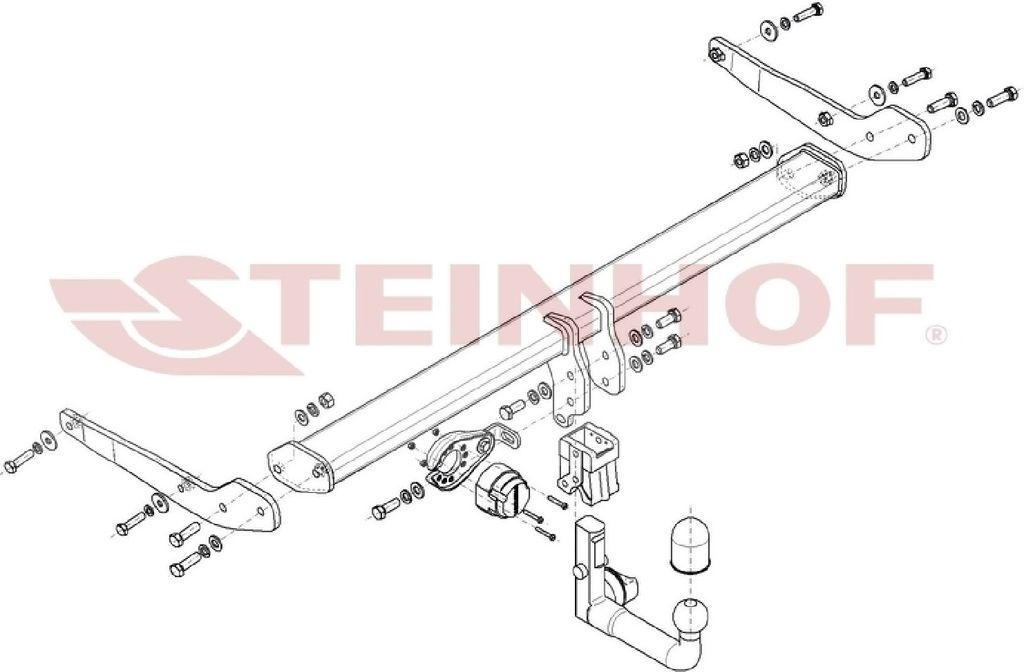 Z547784 Anhängerkupplung passend für SEAT Ateca 04/2016- abnehmbar