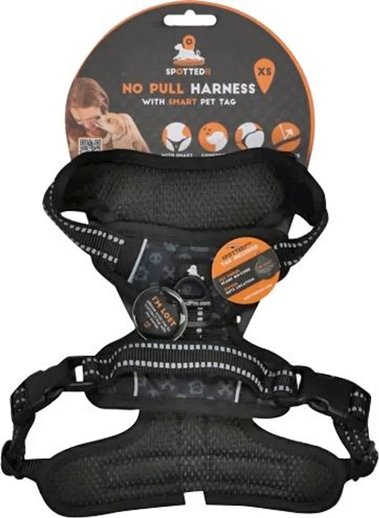 Harnais Chien de Randonnée Spotted PRO S Anthracite Confort Absolu