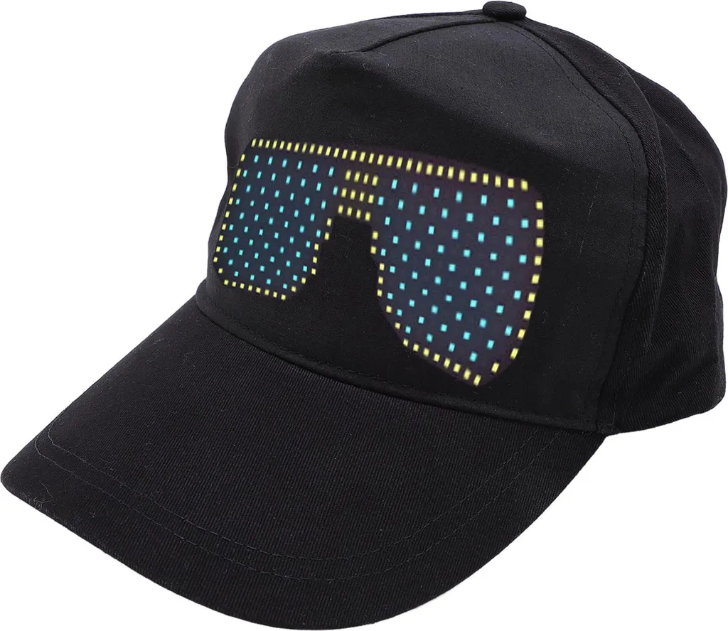 Chapeau LED Programmable avec Écran Couleur et Contrôle Smartphone - 12x32