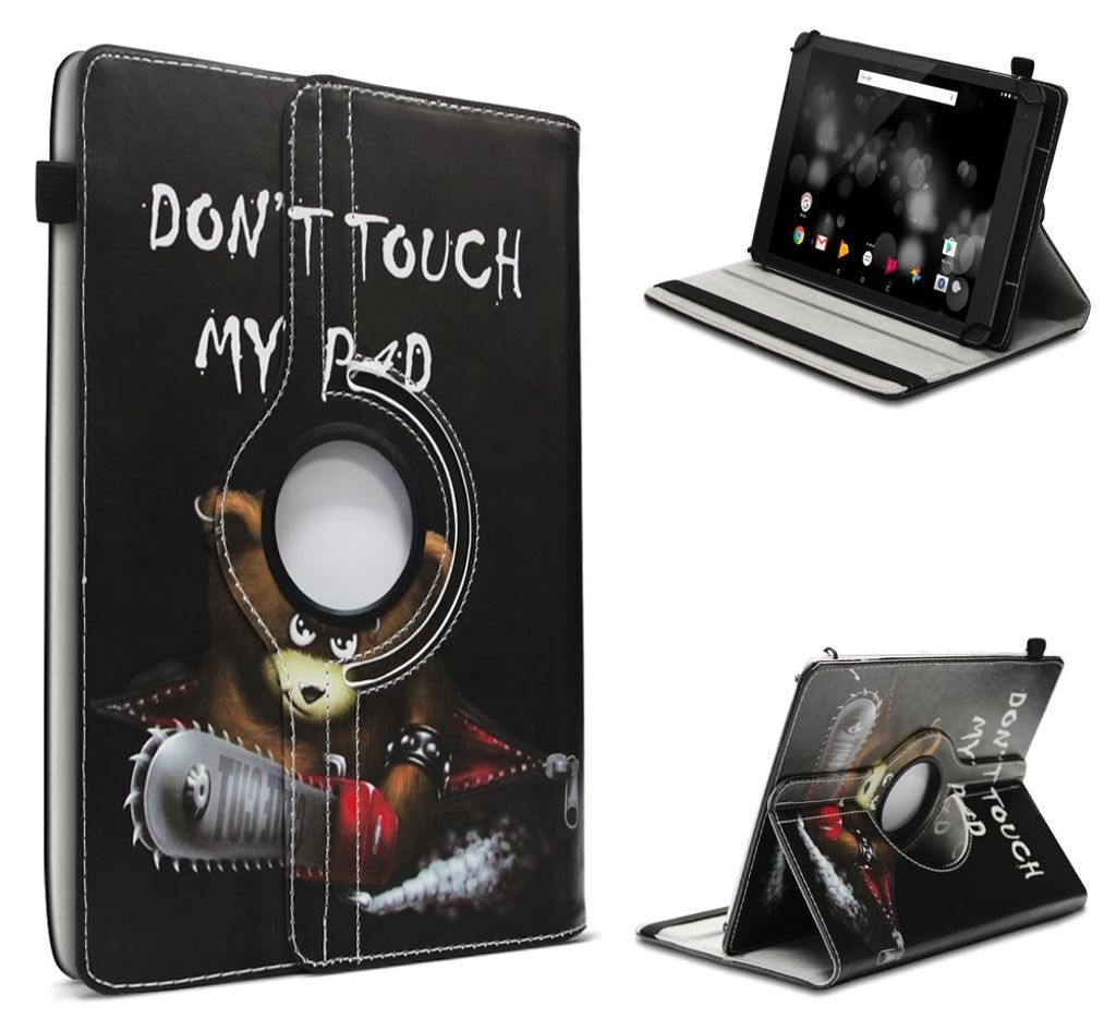 Tablet Hülle für ACER Tab A10 A11 V10 V11 P11 P10 Tasche Schutzhülle 360 DrehbarFarbe 360 Uni:Motiv 3