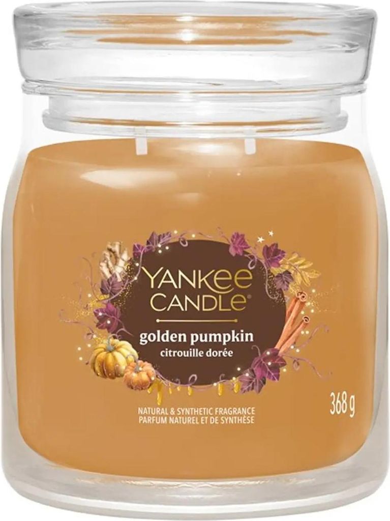 Yankee Candle Pumpkin Cinnamon Swirl signature svíčka Zdjęcie produktu 