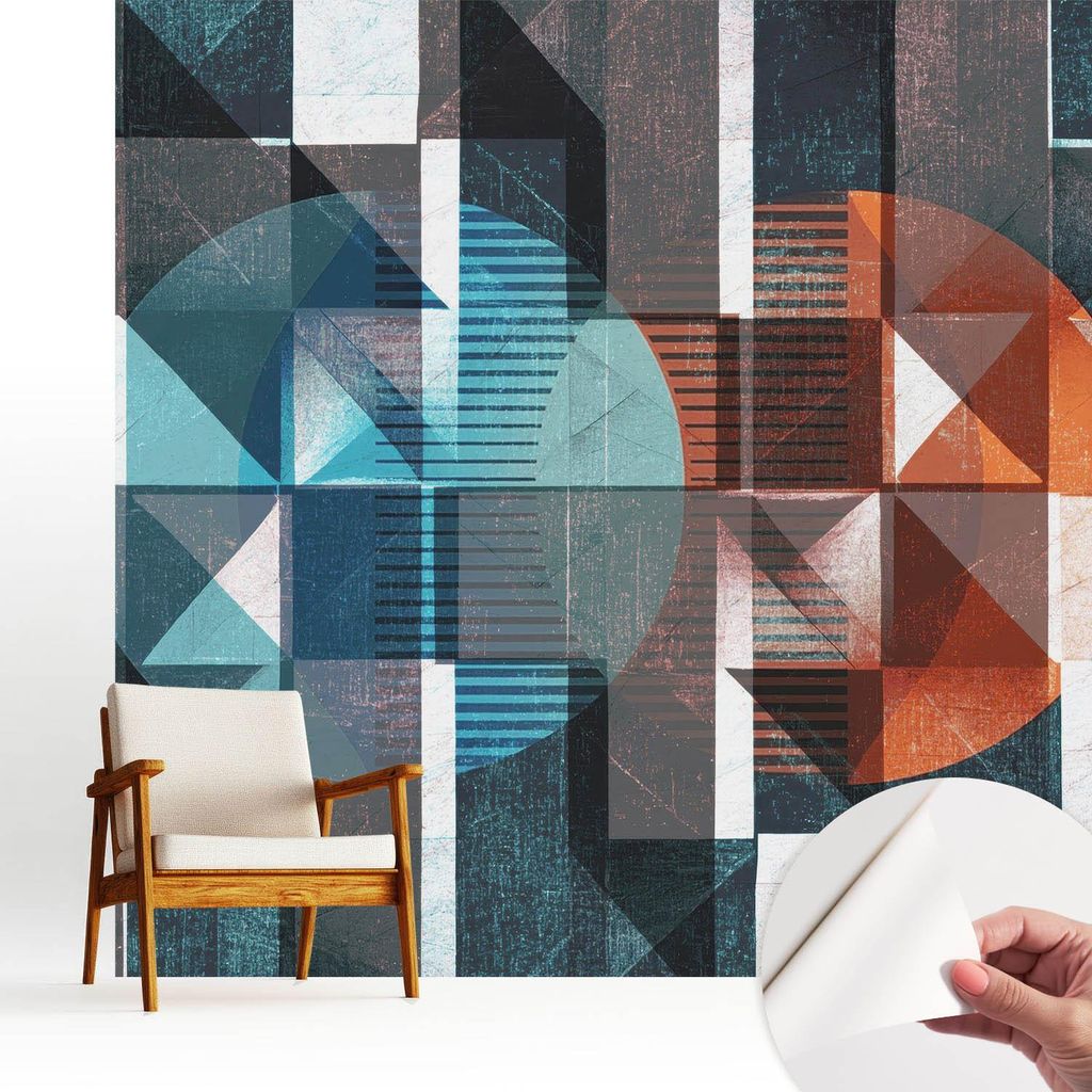 Fototapete selbstklebend - 250x250 cm - Tapete - Wandtapete - Wandbilder - Klebefolie - Dekofolie - Tapete Folie - Wand - Dekoration - Wohnzimmer -...