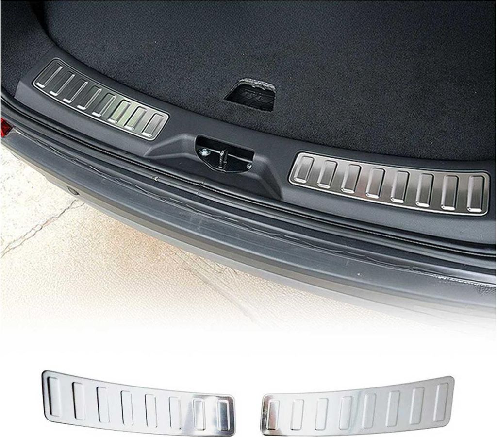 Innen Ladekantenschutz Stoßstange für Land Rover Discovery Sport Edelstahl 2tlg