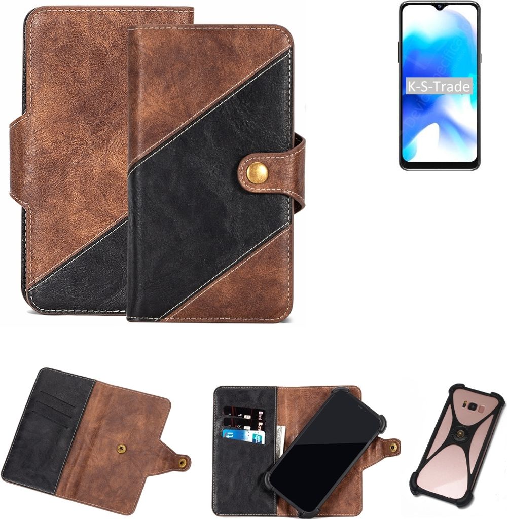 K-S-Trade Handyhülle Schutzhülle Bookstyle Case kompatibel mit Blackview A80s Klapphülle Cover Hülle Schutztasche 1x
