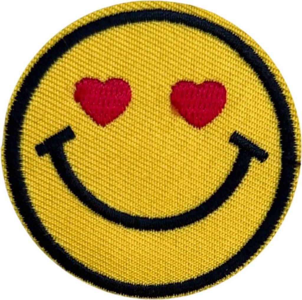 Emoji Smiley Bügelbild Liebe