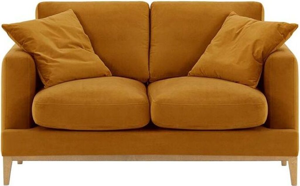 SLF24 - Zweisitzer-Sofa Covex Wood - Senf - Velluto 8