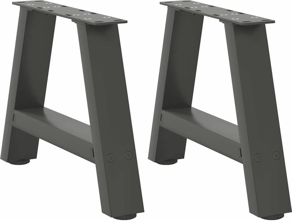 Couchtischbeine A-Form 2 Stk. Anthrazit 30x(30-31) cm Stahl