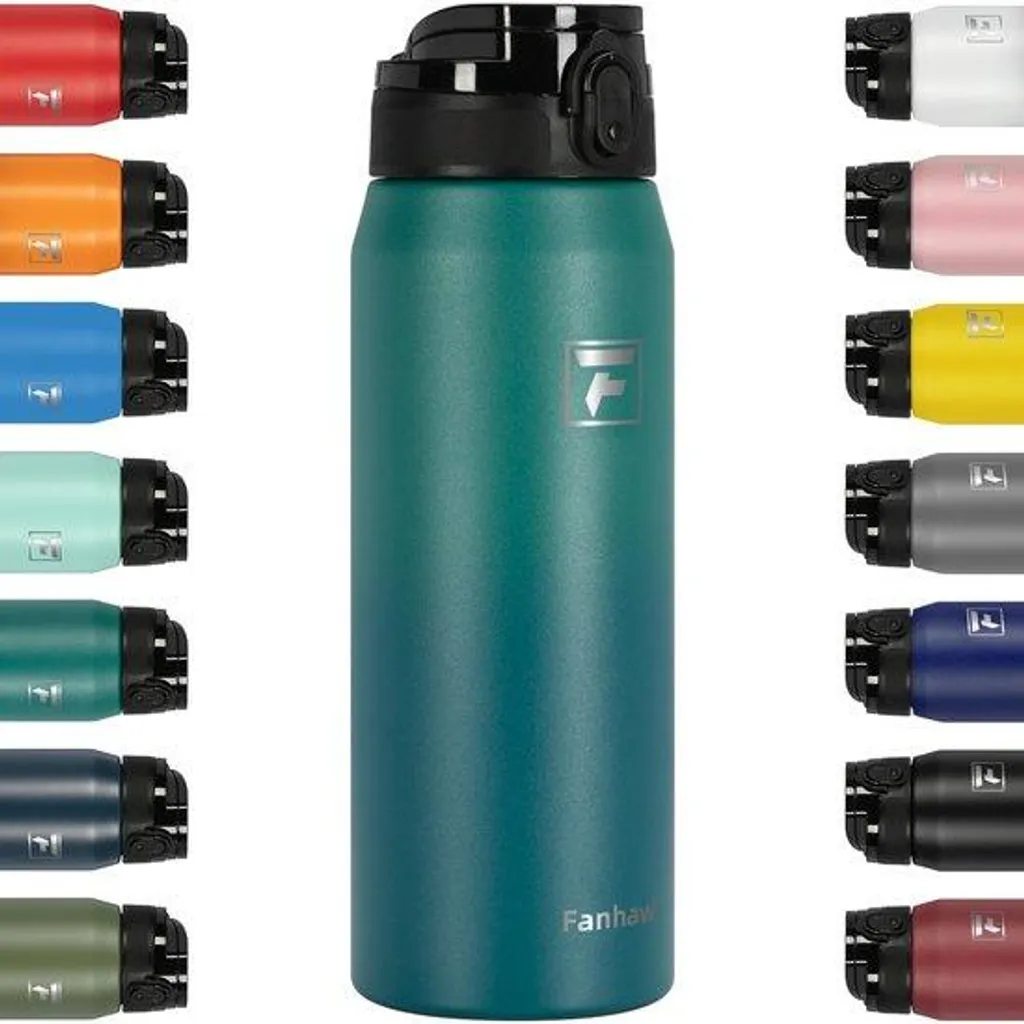 Bouteille inox 750ml indestructible et étanche avec bouchon de sécurité