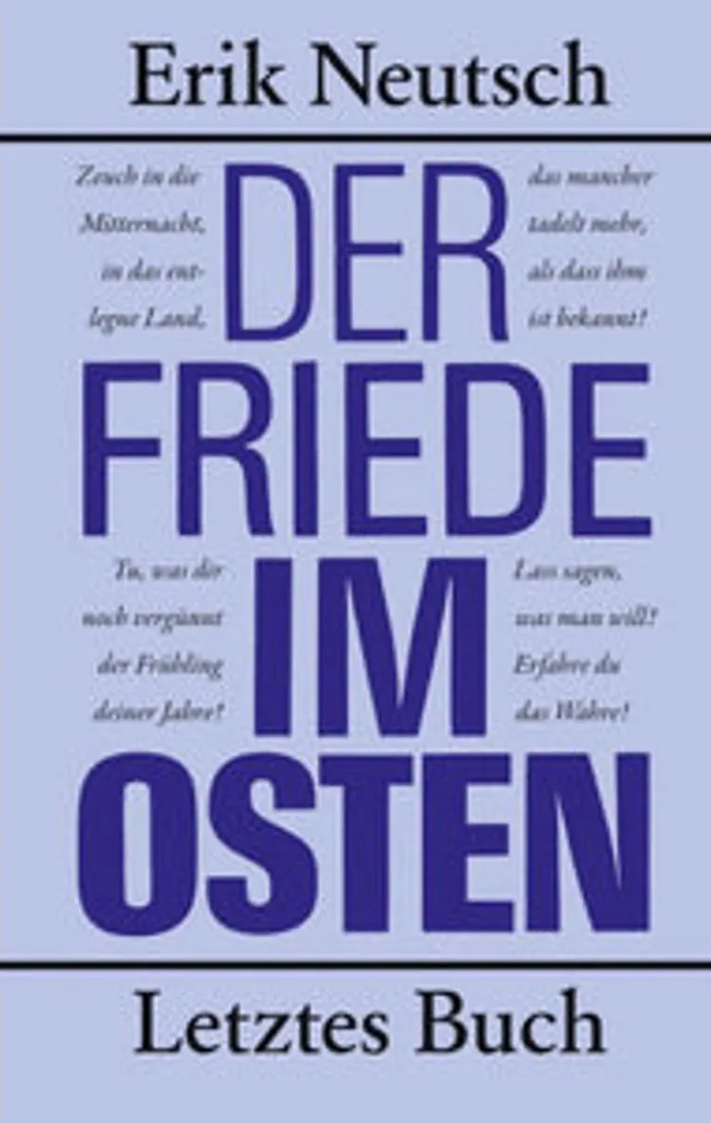 Comprendre l'Histoire avec Der Friede im Osten - Livre d'Analyse Paix