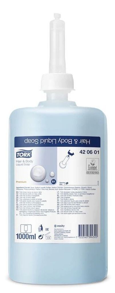 420601 Premium Flüssigseife Hair&Body, TORK Produktbild 