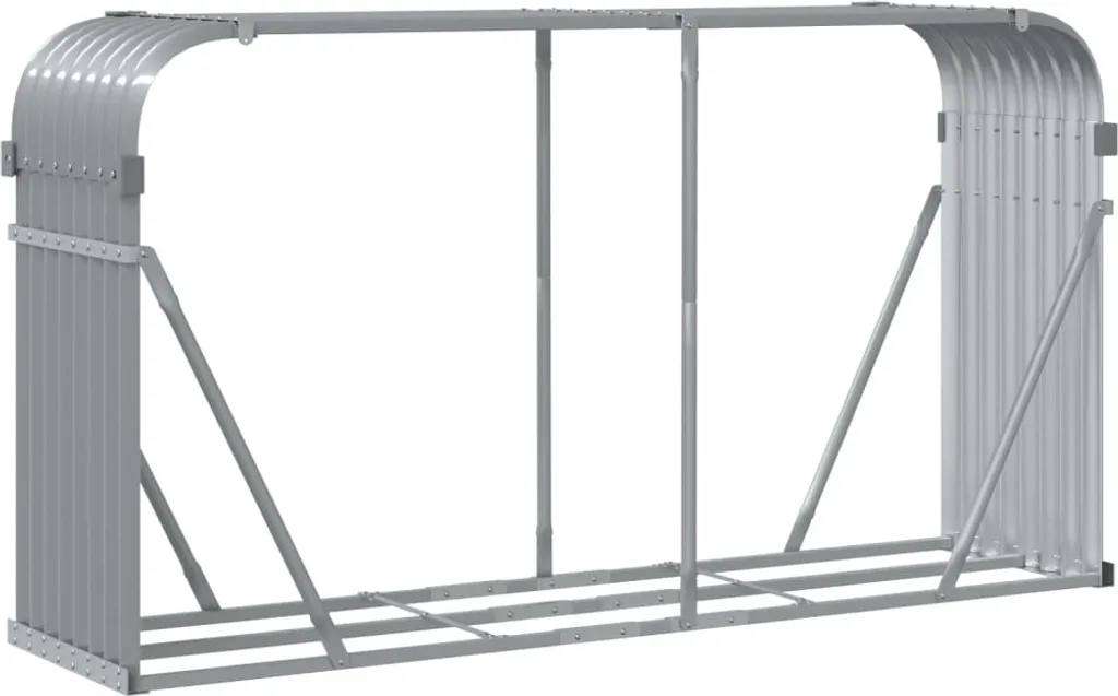 Riparo Legna vidaXL 180x45x100 cm Acciaio Zincato - Offerta Online - 6