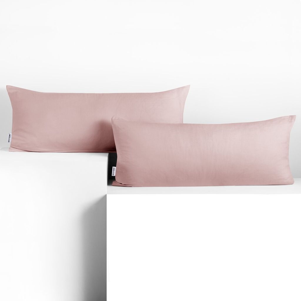 Seitenschläferkissenbezug 2er Set 40x120 cm Kissenbezug Kissenbezüge Baumwolle Seitenschläfer Stillkissen Lila