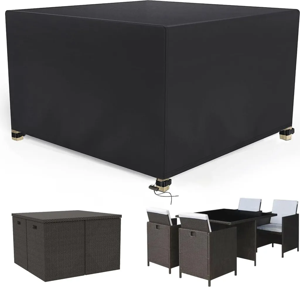 Housse de Protection Tuinkubus 600D Heavy Duty - 126 x 126 x 74 cm