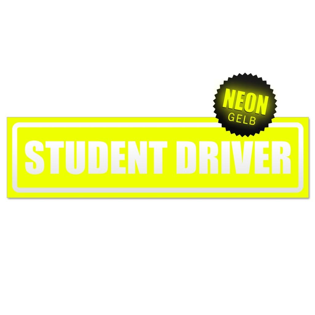 Student Driver invertiert Magnetschild Schild magnetisch