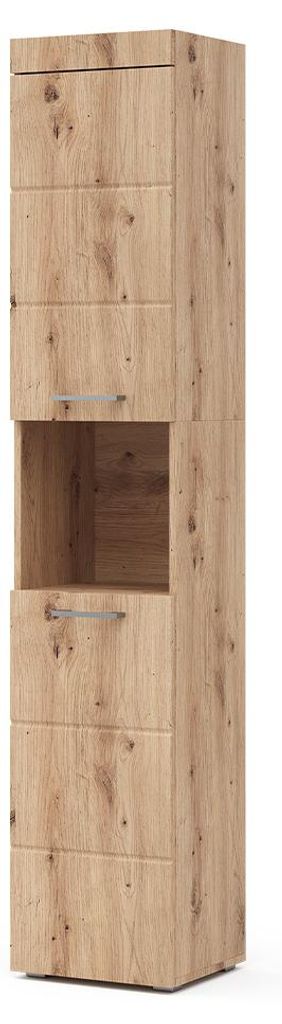 Badschrank Vicco Luna Eiche Wotan 37 x 190 cm, Model 36757 Produktbild 