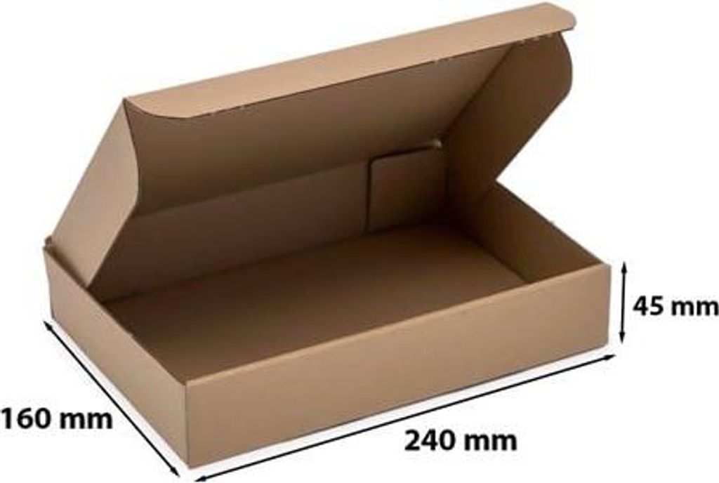 Karton Stanzkarton Karton 240 x 160 x 45 mm Fefco 426 DPD-Abholung Größe S
