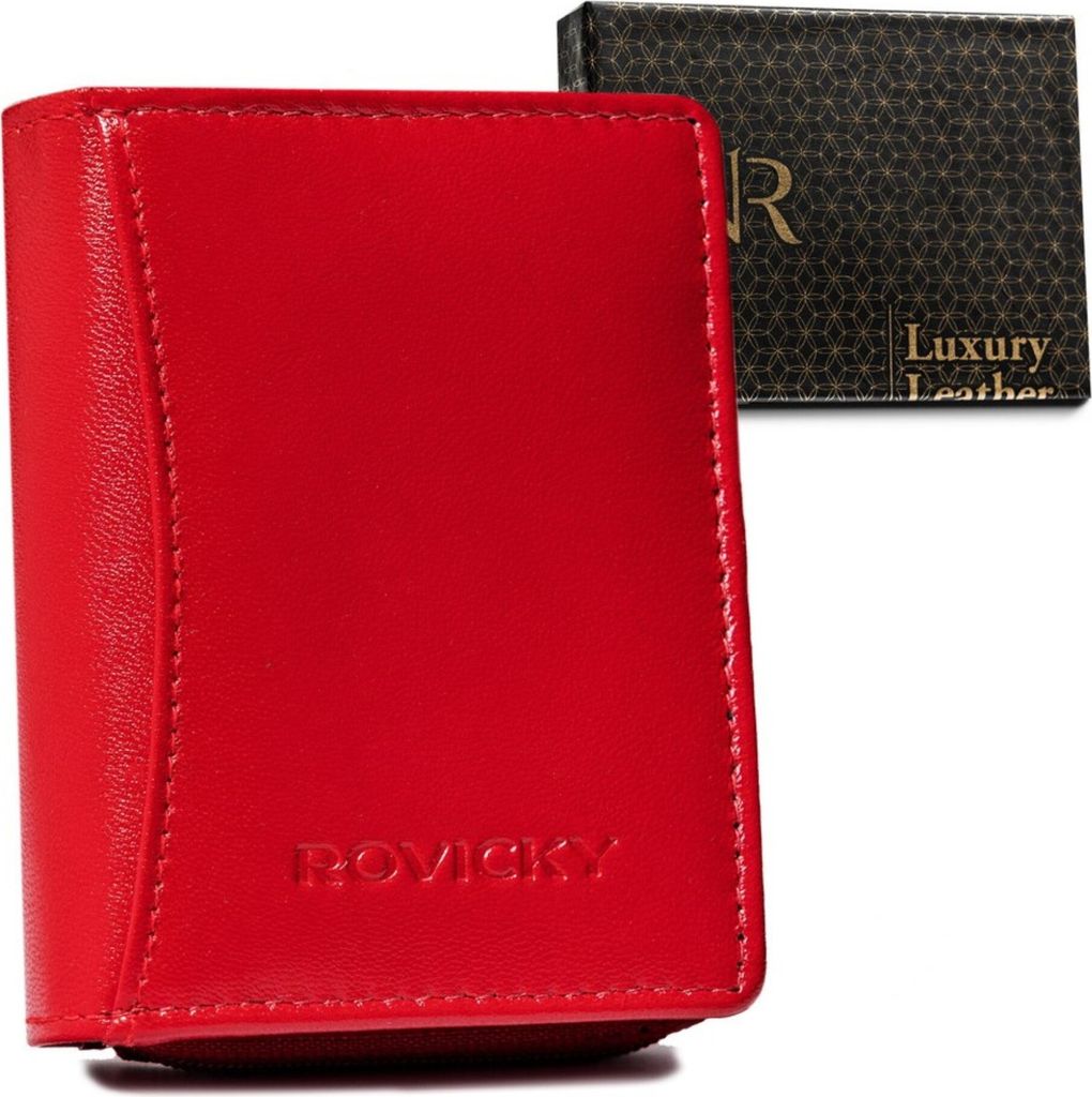 Rovicky | Kompaktes Portemonnaie aus Leder für Damen