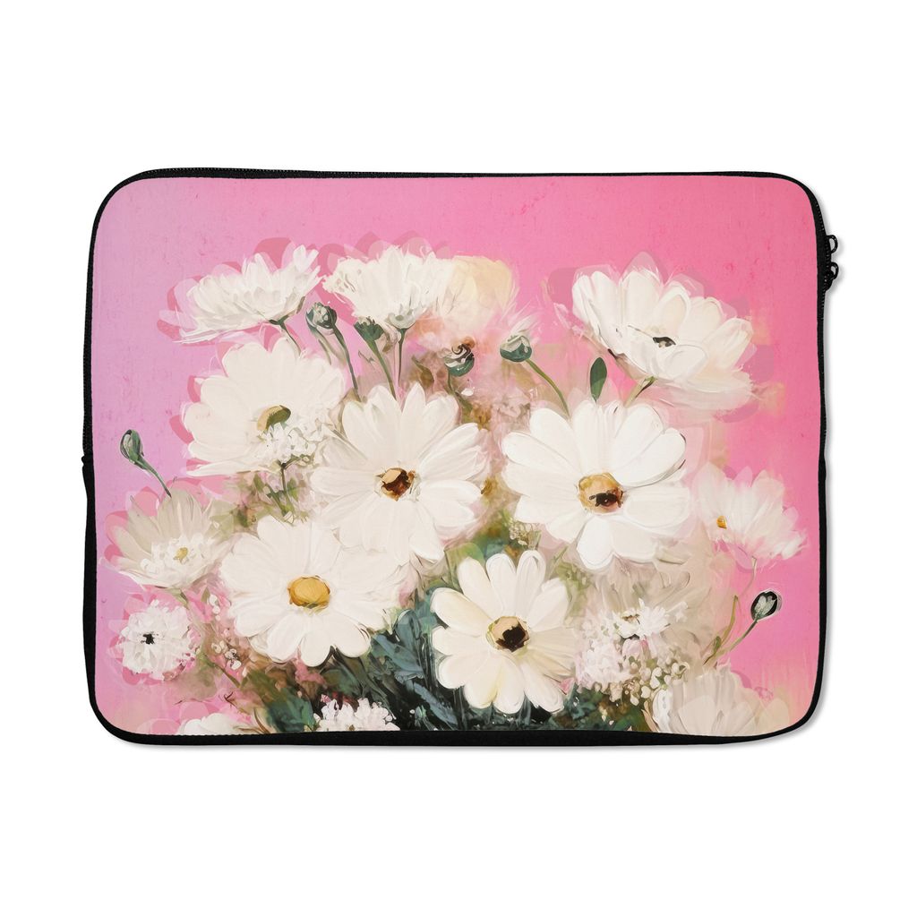 MuchoWow® Laptop Hülle 17 Zoll Laptoptasche Blumen - Vase - Produktbild 