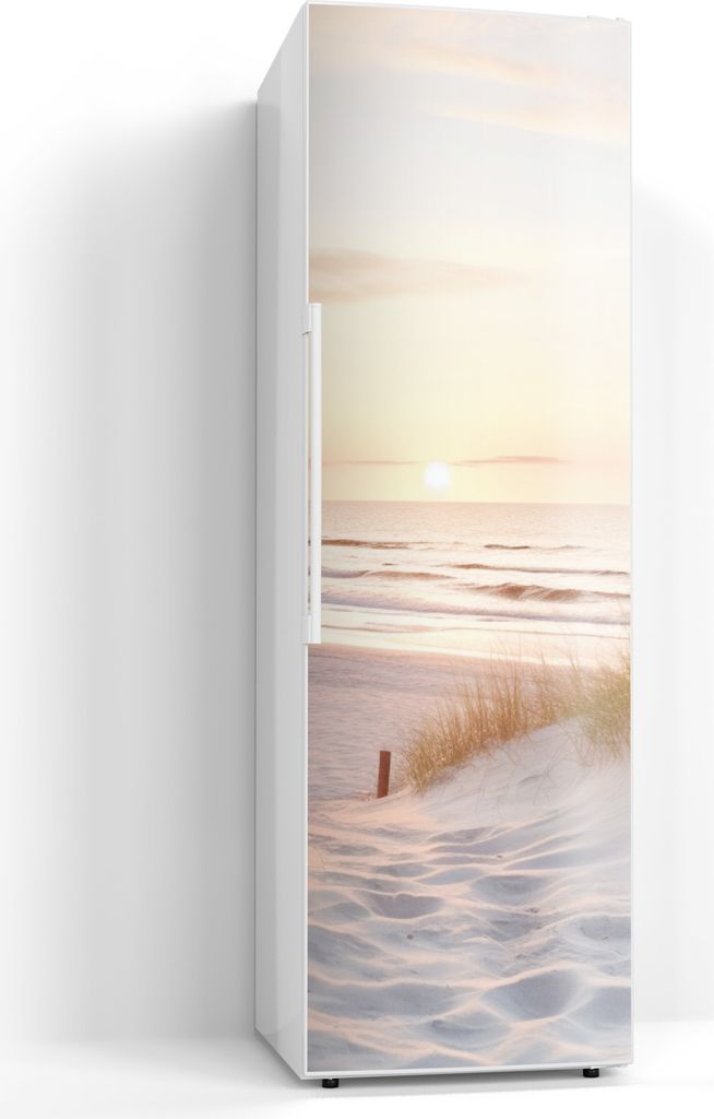 DEQORI Magnetmatte Kühlschrank beschreibbar 60x190 cm 'Abendruhe am Strand' Magnetfolie