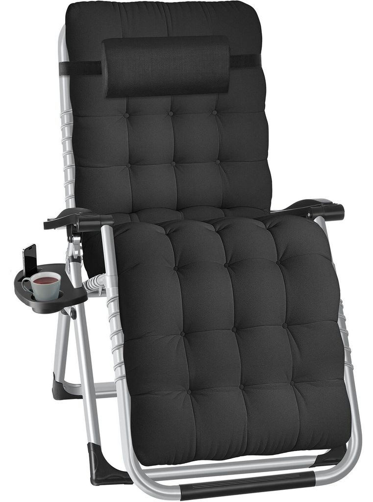 tectake® Sonnenliege Cloud klappbar, stufenlos verstellbar Produktbild 
