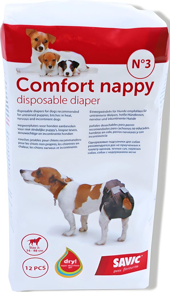 Savic Komfortwindel Packung a 12 Nr. 3 34-48 cm Savic - Gebr de boon