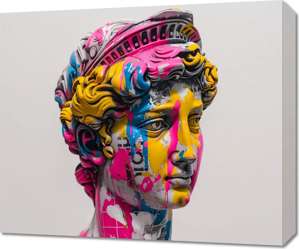 Image Classique en Couleur 60x50 cm - Toile Artistique aux Tons Vifs