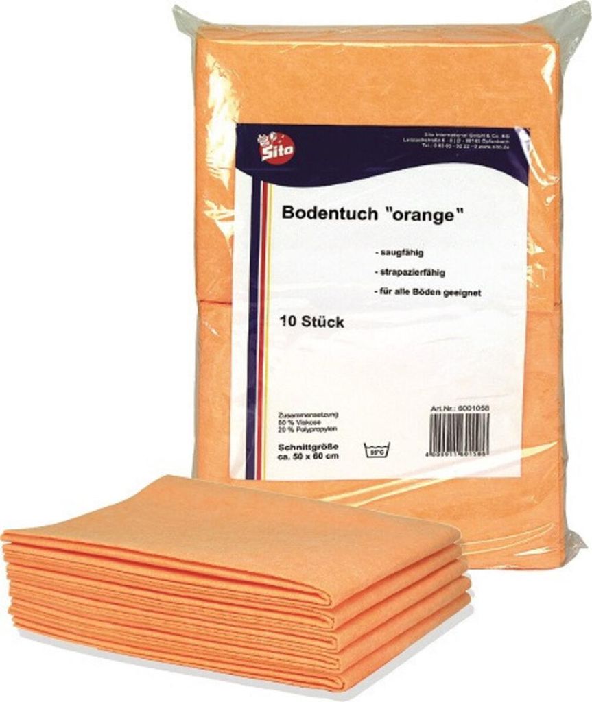Sito Bodentuch orange 10 Stck. Reinigungstuch Produktbild 