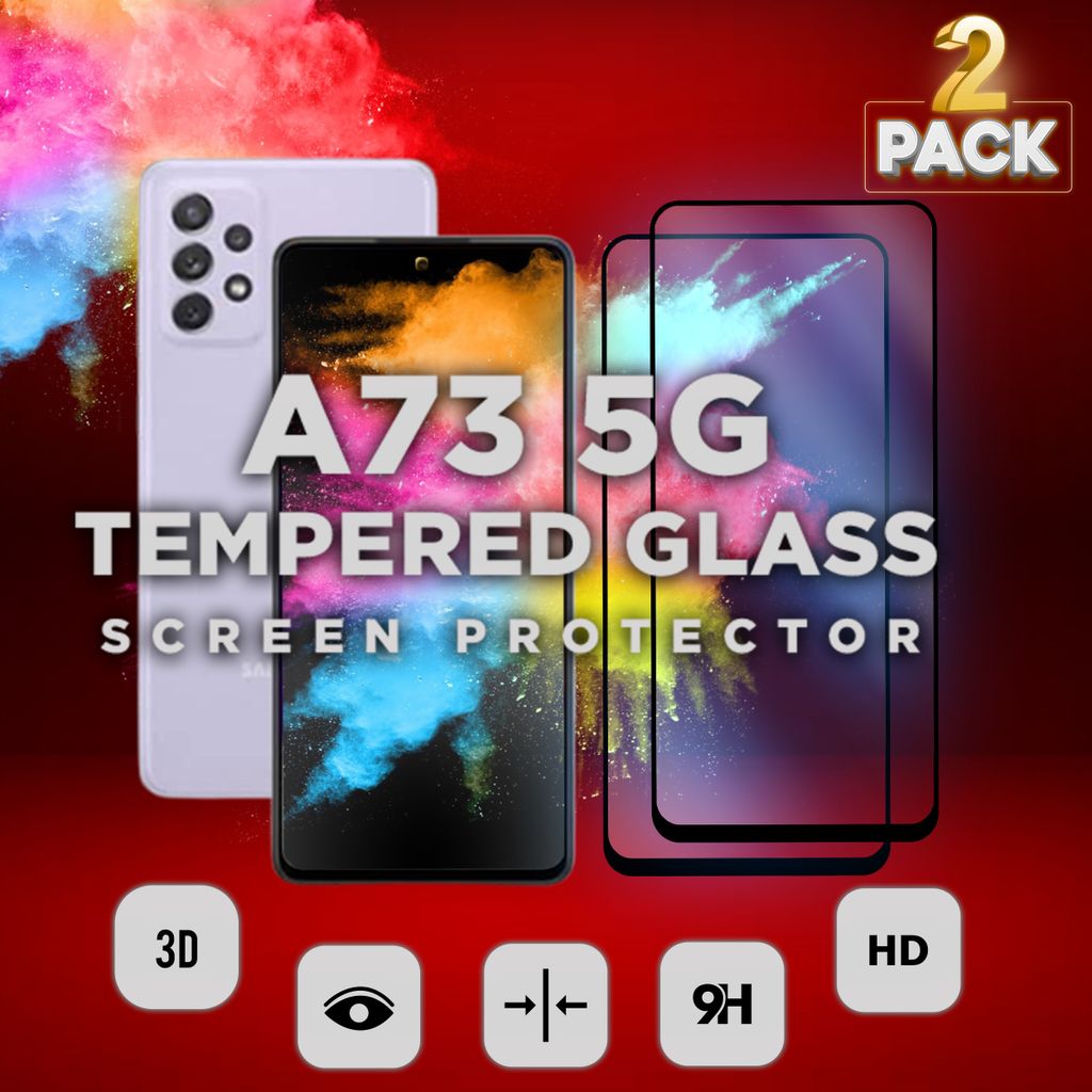 2-Stück Samsung Galaxy A73 5G – gehärtetes Glas 9H – 3D-Displayschutz in Superqualität