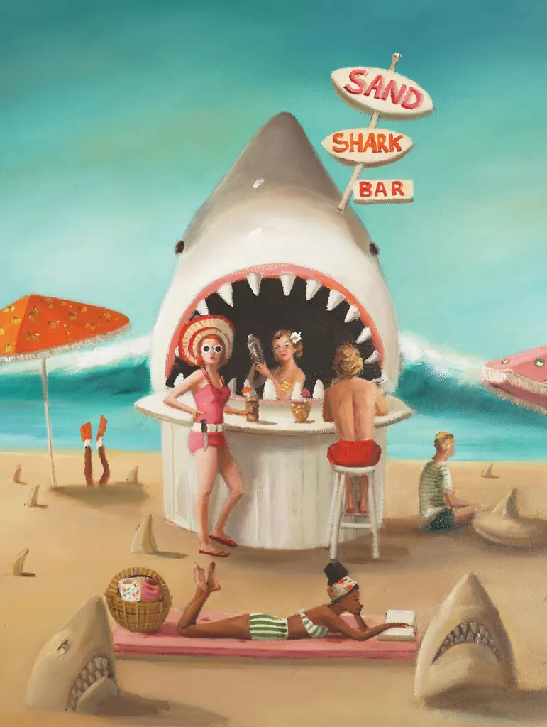Casse-tête Puzzle 500 pièces XXL Sand Shark Bar pour adultes et séniors