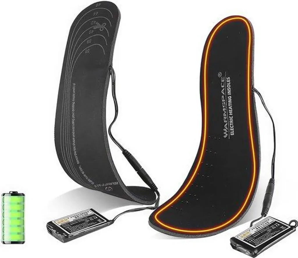 Semelles thermiques rechargeables USB découpables pour homme et femme