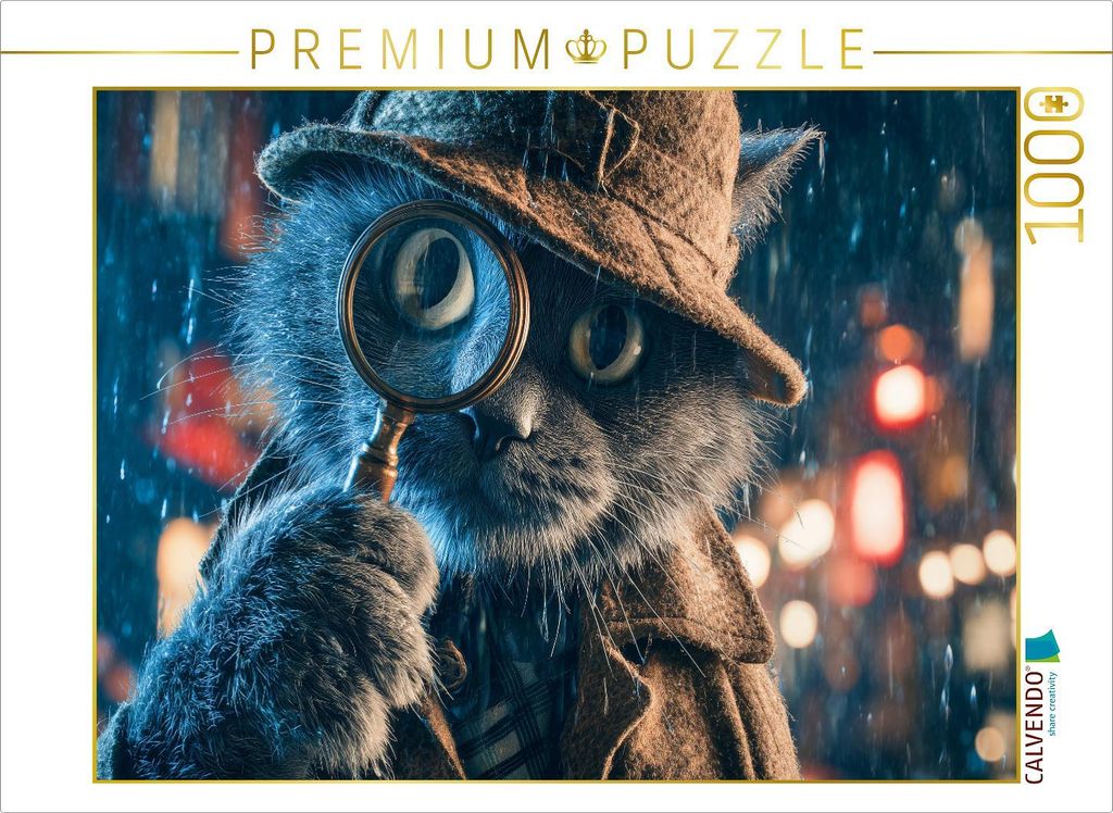 CALVENDO Puzzle Ein Motiv aus dem Kalender Miau mit Stil | 1000 Teile Lege-Größe 64x48cm Foto-Puzzle für glückliche Stunden
