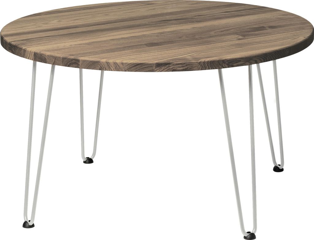 LAMO Manufaktur Couchtisch rund aus Holz 80 cm | Beistelltisch couch | Wohnzimmertisch rund, Kaffeetisch, runder Couchtisch | Stärke: 28 mm, Farbe...