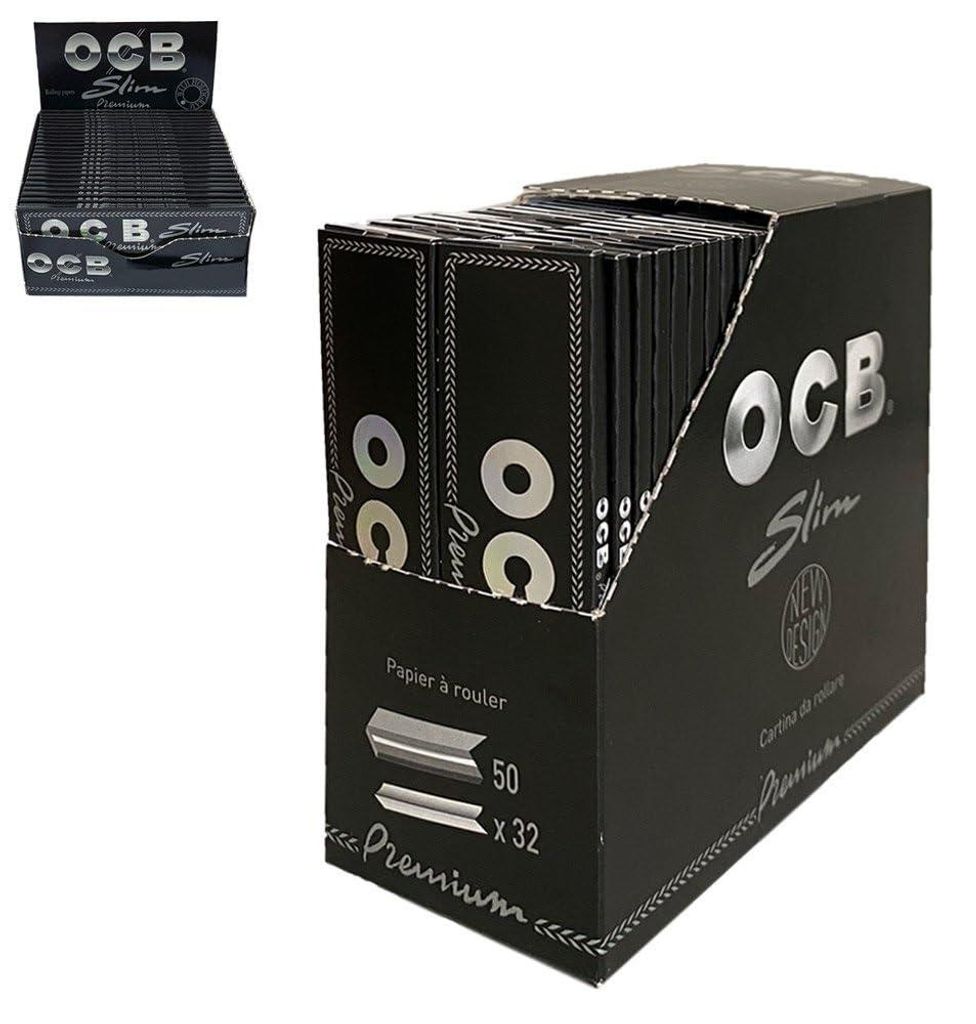 Papier fin long premium OCB Schwarz - 50 paquets de 32 Image du produit 