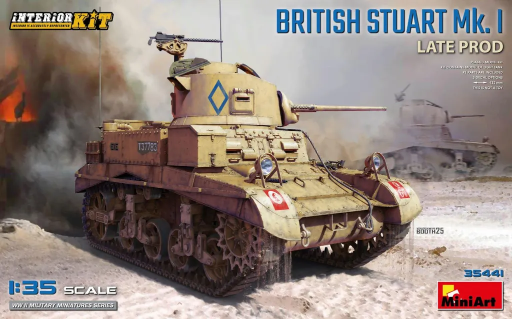 Stuart Mk. I britannique MiniArt 35441 idéal pour diorama avec intérieur