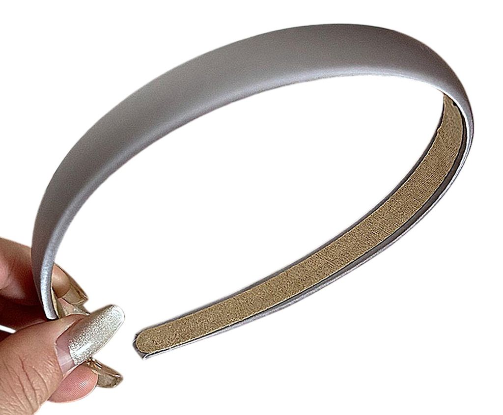 Haarreif mit einfarbigem Wildlederfutter, integriertem Anti-Rutsch-Design, matte Textur, ideal für Pendler.