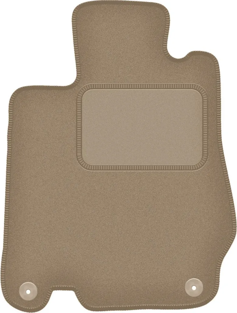 Tappetino Mercedes SL R230 Beige Velluto su Misura con Fissaggi