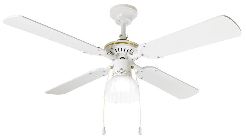 Ventilatore da Soffitto con luce Perenz 7064 B Bianco - Ø Immagine del prodotto 