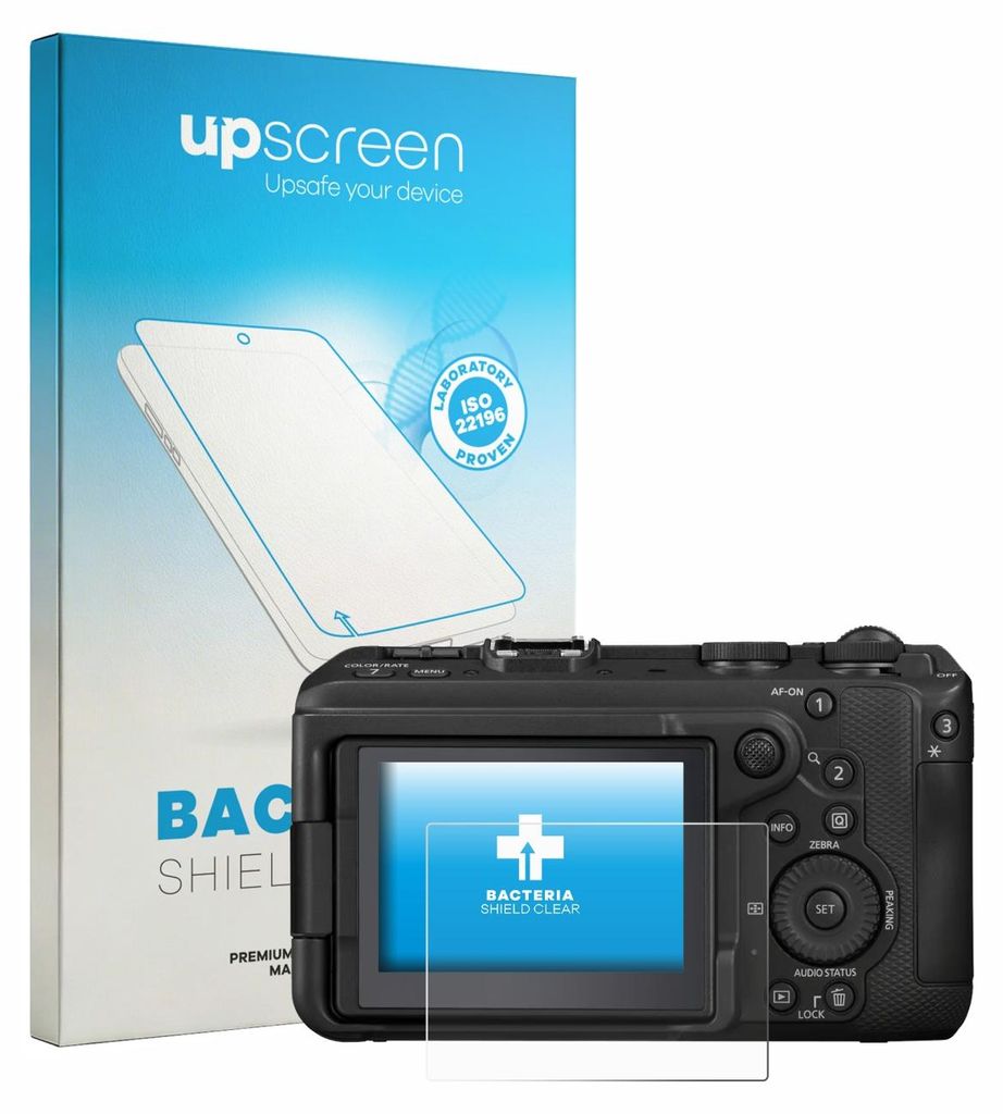 upscreen Schutzfolie für Canon EOS R6 V Displayschutz Displayschutzfolie Folie Klar antibakteriell