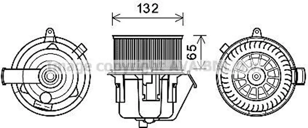 Moteur de Ventilateur Habitacle pour C3 II et DS3 - Pulseur d'Air CN8297