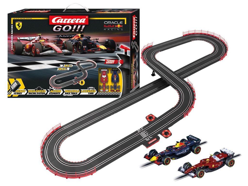 Carrera GO!!! Autorennbahn Set Champions Racing | F1 Racing Produktbild 
