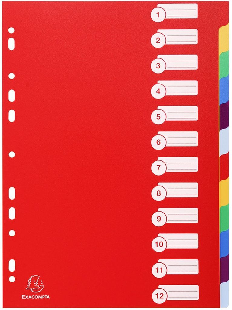 Exacompta 4912E intercalaire Multicolore Image du produit 