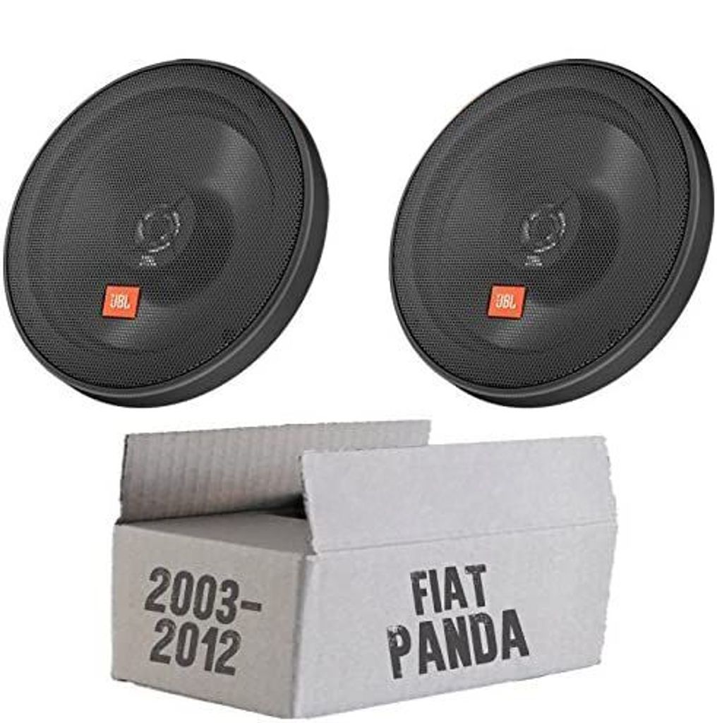 JBL STAGE2 624 | 2-Wege | 16,5cm Koax Lautsprecher - Einbauset passend für Fiat Panda 169 Front - justSOUND